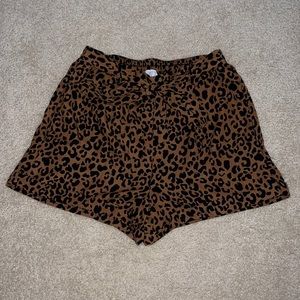 Sienna Sky leopard print shorts